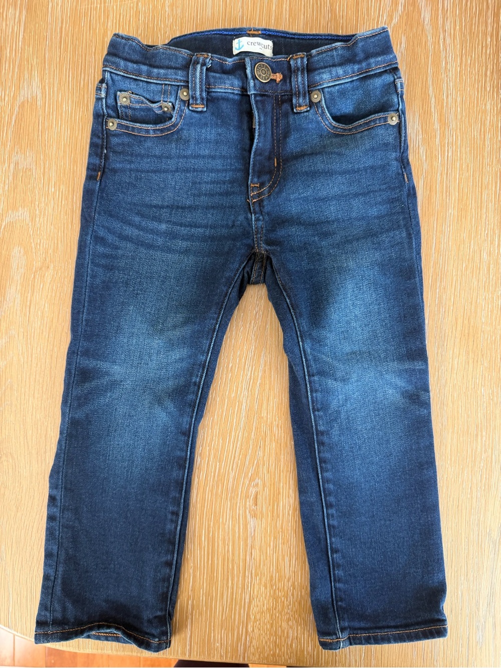 Crewcuts Dark Wash Slim Jeans in Blue